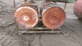 2-55 GALLON BARRELS ON RACK