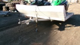 8' X 10' NEWMAN SNOWSLED ALUMINUM TILT BED TRAILER, perm. lic.