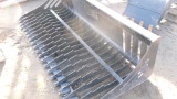 NEW 6 1/2' SKID MOUNT ROCK BUCKET
