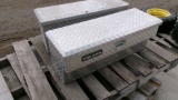 2- DIAMOND PLATE ALUMINUM SIDE MOUNT TOOL BOXES FOR RANGER OR THER SIDE X SIDE