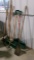 RAKES, SNOW SCOOPS, ICE SCRAPER, HOES, BROOM,, FORKHOE, & METAL TRASH CAN