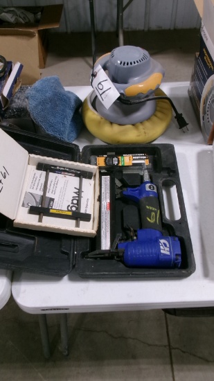 MAGNA SET JOINTER JIG, AIR NAILER, & AUTO SPA 10" ORBITAL POLISHER