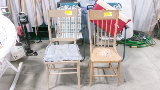 2-WOOD CHAIRS