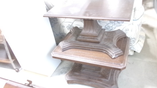2-END TABLES, ROLLING TV STAND, & 2 CABINETS