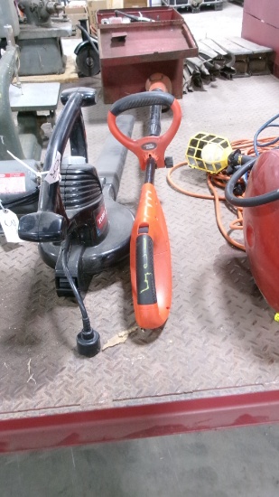 TORO CORDED LEAF BLOWER & BLACK & DECKER CORDLESS WEED WACKER, no batt. or charger