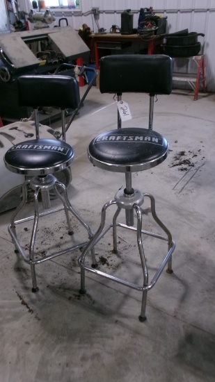 2-CRAFTSMAN SHOP STOOLS