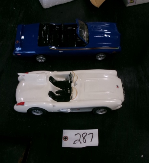 1964 GTO JUDGE  & 1956 CORVETTE SR - DECANTERS