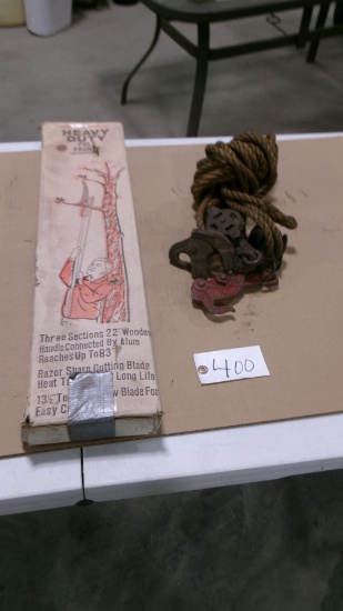 BRANCH PRUNER & BLOCK & TACKLE