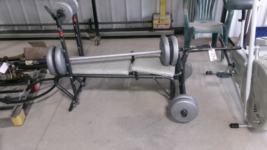 WEIGHT BENCH w / weights