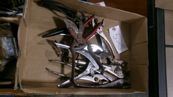 PLIERS, VISE GRIP, SIDE CUTTERS, RASPS, FILES, FASTENERS, & MISC.