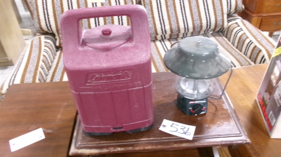 2 - COLEMAN PROPANE LANTERNS, 1- w/ case