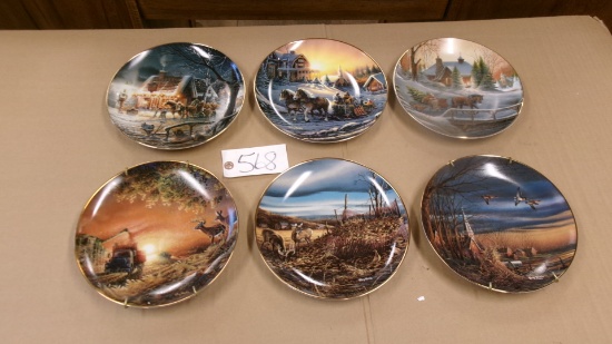 TERRY REDLIN PLATES - Wild Wings: Heading Home, Pleasures of Winter, Sweet Memories, +