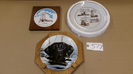 ARGYLE CO-OP WHSE ASS'N 75TH ANNIVERSARY 1905-1980  trivet, ARGYLE CO-OP WHSE ASS'N  +