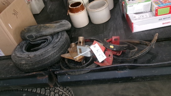 2-S TINES, STIFFNER, SHOVELS & S TINE CLAMPS, 480-7 TIRE w / tubes