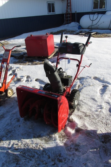TROYBILT 24" 5.5 H.P. ELEC. START SNOWBLOWER,  cond. unknown-estate