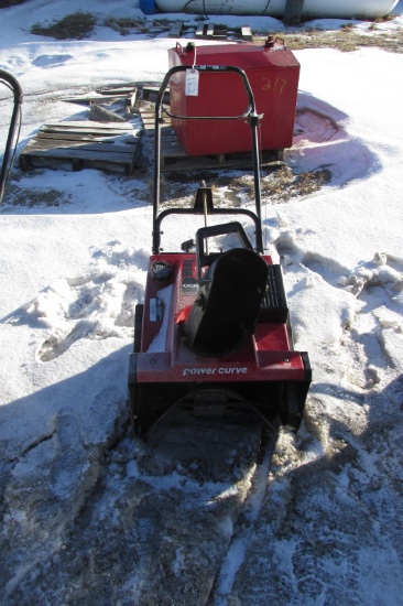 20" TORO CCR 3000 5 H.P. SNOWBLOWER & 10" TROYBILT TILLER, cond. unknown , estate