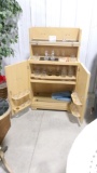 50'S VINTAGE BAR w / GLASSES