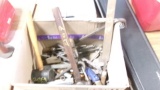 TOOLS: SEVERAL BALL PEEN & CLAW HAMMERS, VISE GRIP, FILES, & CROW BARS