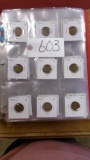 FOLDER OF 108  LINCOLN PENNIES:   1921, 24, 25, 26, 27, 28, 29, 30, 31, 32,