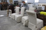 4-ROLLING DINING TABLE CHAIRS