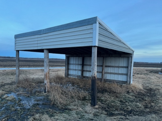 16 X 20' CATTLE SHELTER, located in Thief River Falls area, must remove by Aug.1+