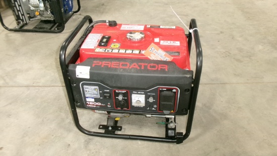 PREDATOR 1800 WATT GAS GENERATOR, carbon monoxide shut off, never used