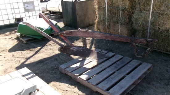 ANTIQUE WOOD WALKING PLOW