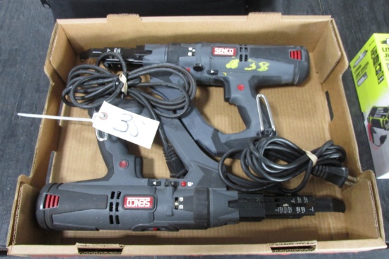 SENCO CORDED DURA SPIN DS235 AC 2"  5,000 RPM AUTO FEED SCREW GUN & 3" DURA SPIN DS 332AC  +