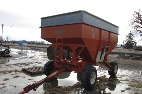 BRADFORD 300 BUSHEL GRAVITY WAGON, 12.5L X 15" 8 bolt tires & rims, adj. hitch