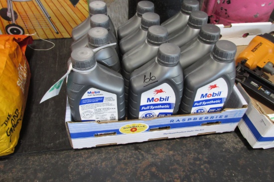 CASE OF 12 MOBIL 0 W -20 QTS. OF SYNTHETIC OIL