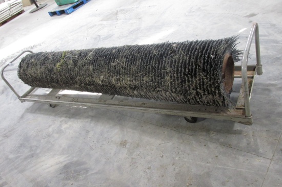 90" BROOM CORE CATTLE SCRATCHER & CHAIR CART