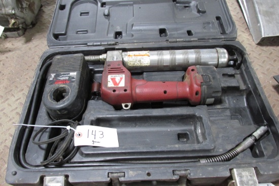 2 - ALEMITE CORDLESS GREASE GUNS w / batteries & chargers