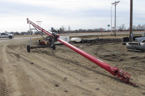 8" X 51' WHEATHEART  10 H.P. SINGLE PHASE AUGER.  sharp