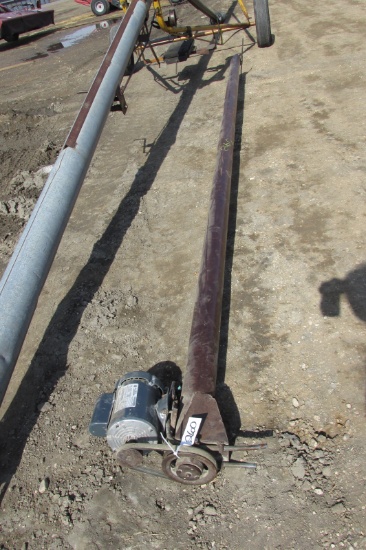 4" X 15' UTILITY AUGER w / electric motor
