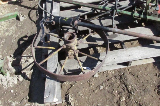 26" IRON WHEEL, CISTERN PUMP