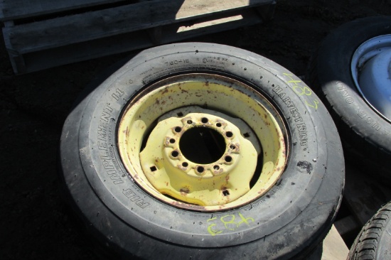 7.50 X 15" 6 BOLT IMPLEMENT TIRE