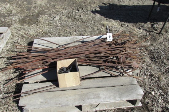60-ELECTRIC FENCE POSTS w / insulators