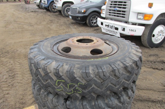 4-8.25 X 20" on 10 HOLE CHEV. RIMS