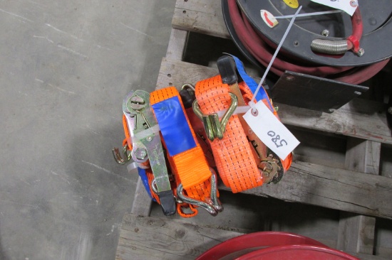 4- 2" 25' RACHET STRAPS , new TAXABLE