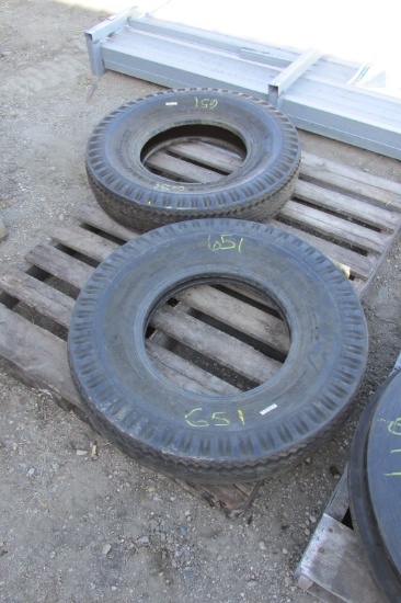 2-UNUSED ST225 / 90R / 16" POWER KING TRAILER TIRES (2 X YOUR BID)