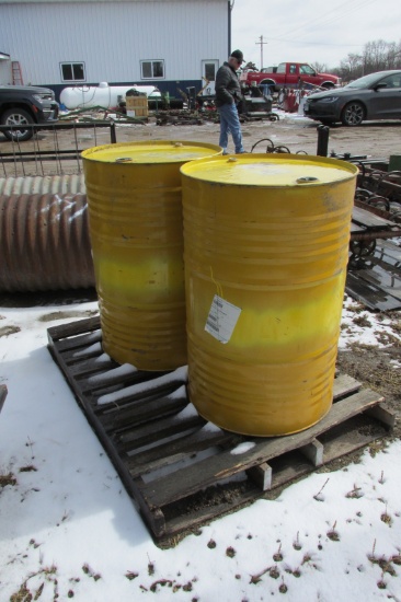 2-55 GALLON BARRELS