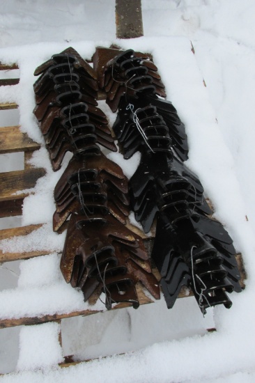 39-6" NICHOLS KNOCKON SWEEPS (14 new ) & 125 MOUNTING BRACKETS