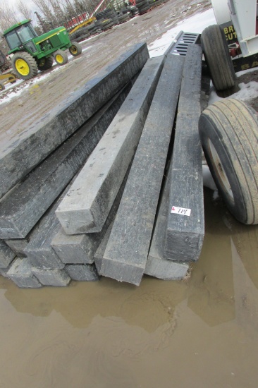 10-7" X 9" X 11' UNUSED PLASTIC RAILROAD TIES