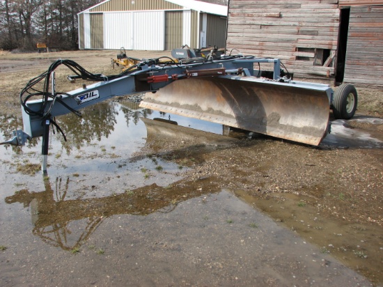 14' BIL CP-1432 4 WAY ANGLE SCRAPER, 4 hydraulics ( blade angle, hitch angle, tilt back & lift ), +
