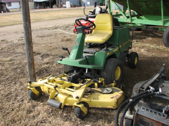 1995 54" JOHN DEERE F 725 RIDING MOWER, 1,562 hrs.