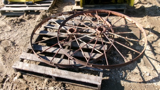 2-45" STEEL WHEELS