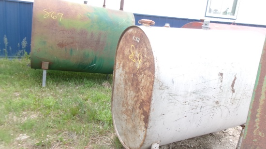 2-260 GALLON FUEL BARRELS & SQUARE FUEL TANK w / one bad leg