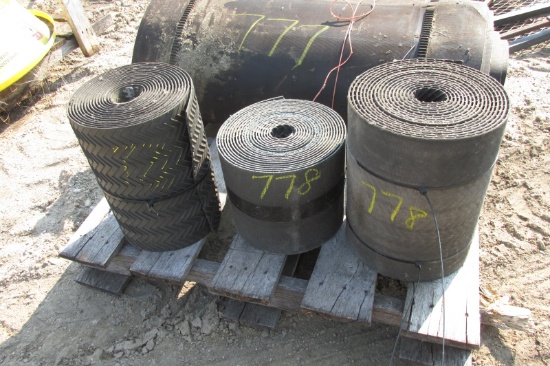 2-15" & 1-10" ROLLS OF CONVEYOR BELTING