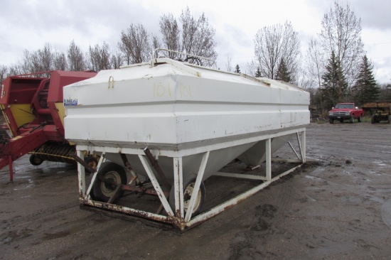 18' HAUL ALL HARD TOP HYD. DRILL TENDER, 8' / 10' split, transport wheels