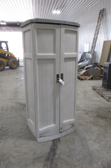 SUNCAST STORAGE UNIT, 30" W. X 72" H. X 21" D.
